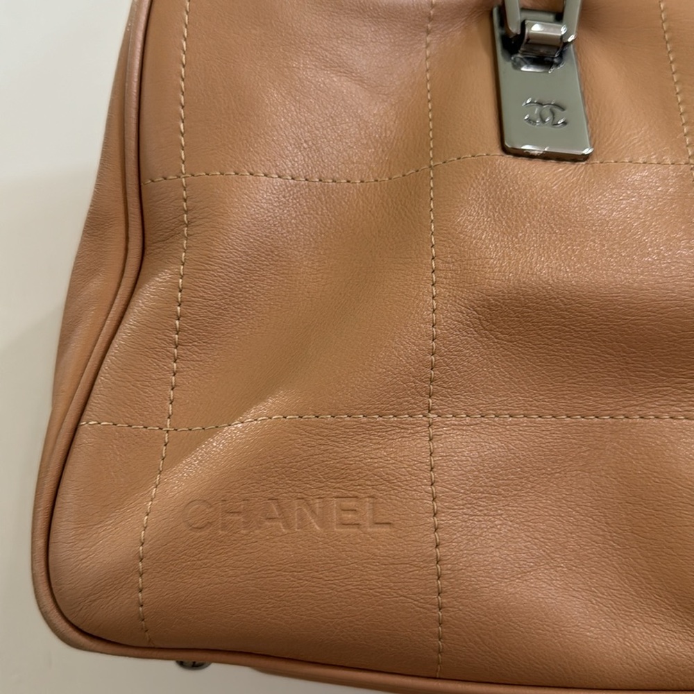 CHANEL Wild Stitch Boston Bag Leather Handbag - Picture 2 of 15